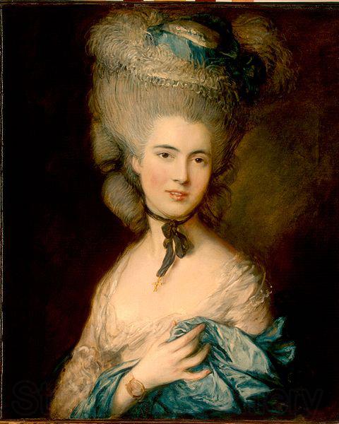 Thomas Gainsborough Woman in Blue Spain oil painting art